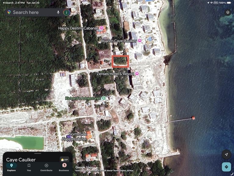Absolutely the Best Commercial Lot On Caye Caulker