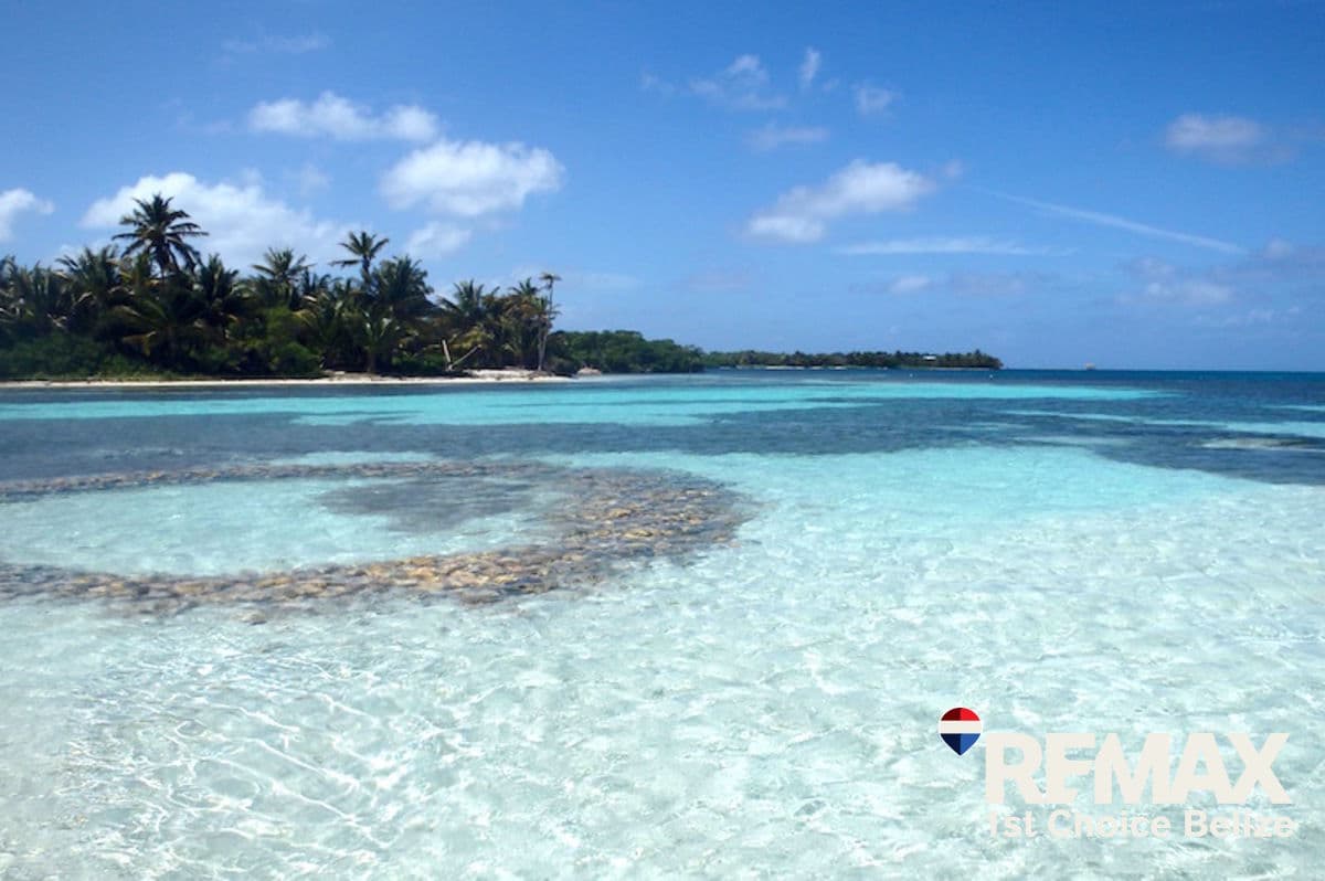 Private beach on private island