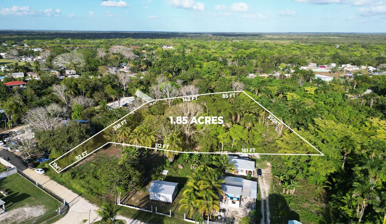Rare 1.85 Acres Rare Find Investment Opportunity in San Jose Palmar Orange Walk District Northern Belize