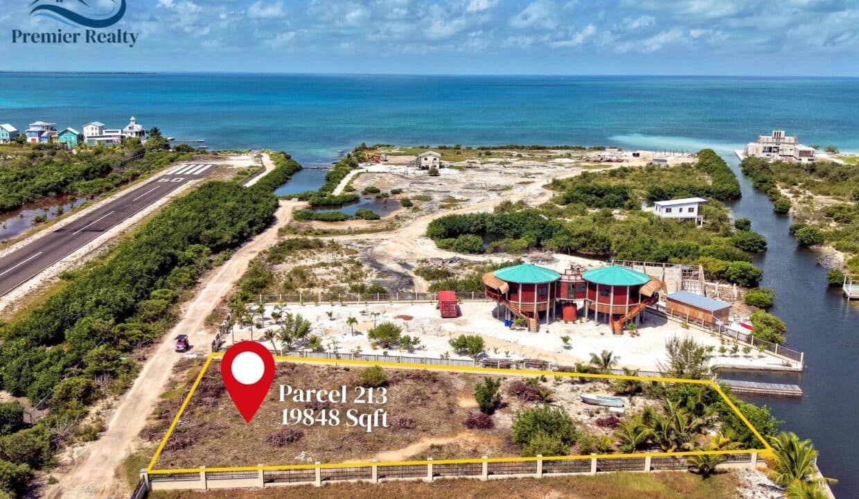 RARE! HUGE Waterfront Lot on Southside Caye Caulker!