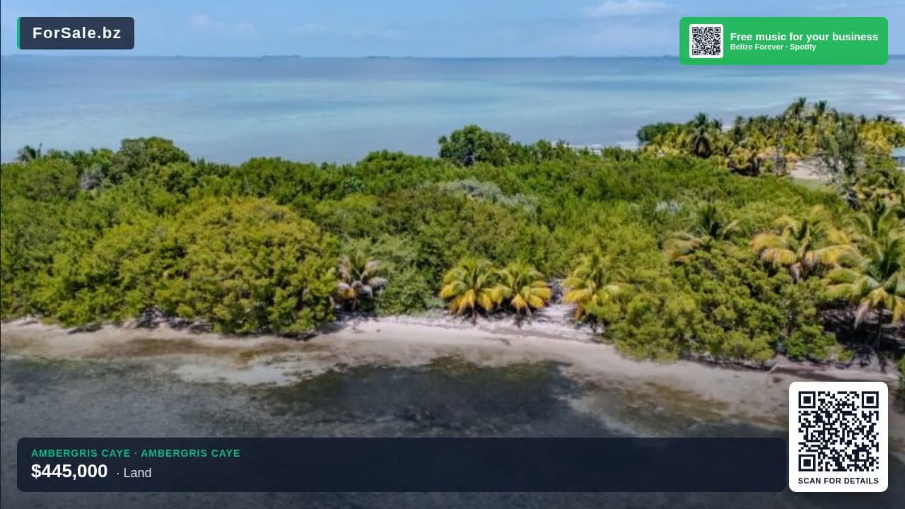 Video tour of Little Water Caye; 2 Acre Island Estate near the Gladden Spit & Silk Cayes