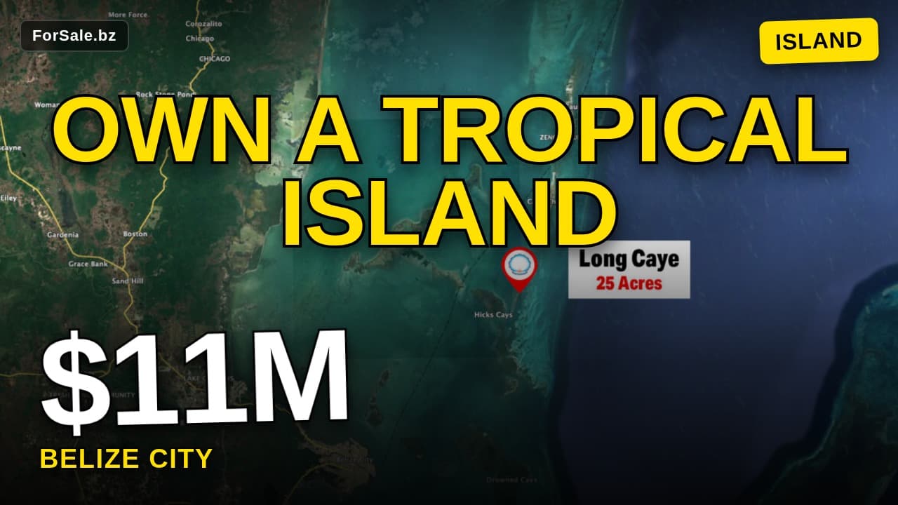 Video tour of 25 Acres Beachfront Investment on Long Caye
