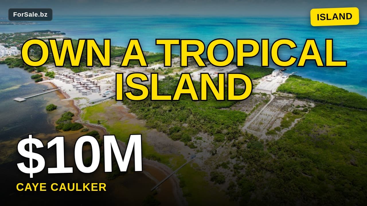 Video tour of 10 Acres Seafront Property in North Caye Caulker
