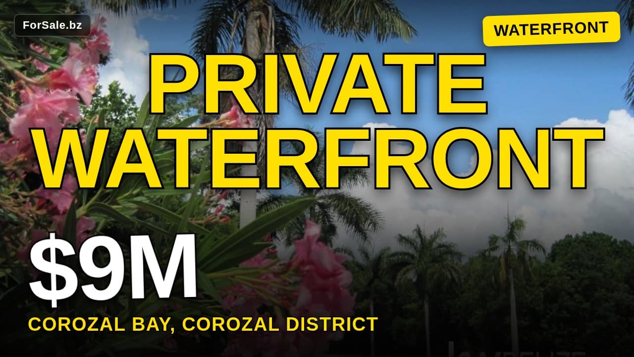 Video tour of #Corozal Belize Waterfront Development Opportunity, Corozal Bay, Corozal District