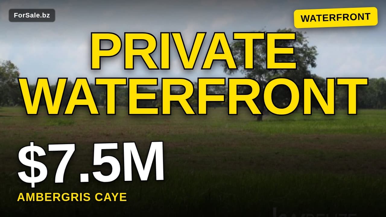 Video tour of Belize Waterfront Development Land Corozal Bay