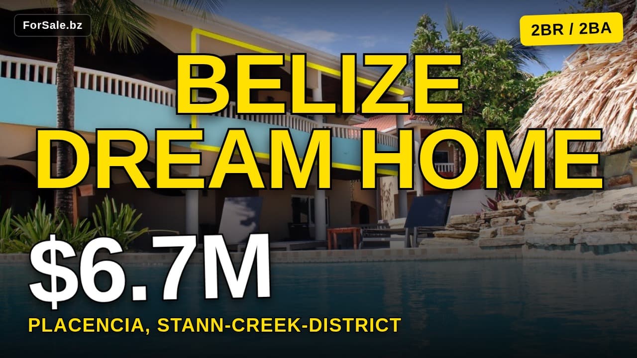Video tour of Colibri Estate, Placencia Road, Placencia, Stann Creek District